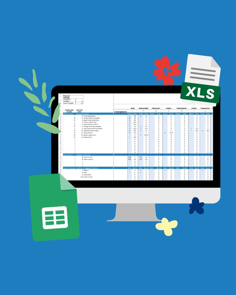 Wedding Flower Calculator Excel Best Flower Site